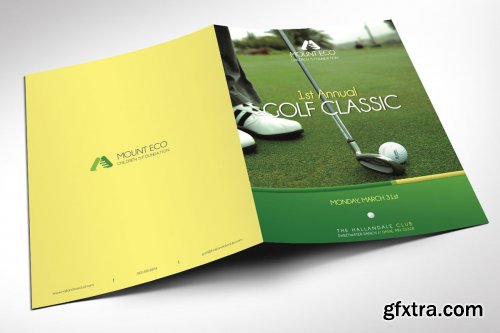 CreativeMarket - Charity Golf Booklet Publisher Word 3745828