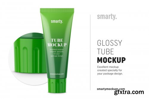 CreativeMarket - Glossy tube mockup 3363737