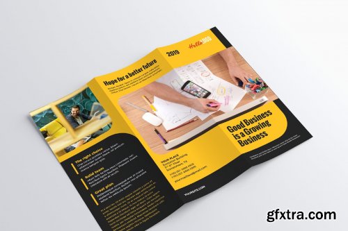 CreativeMarket - Trifold Brochure 3376370