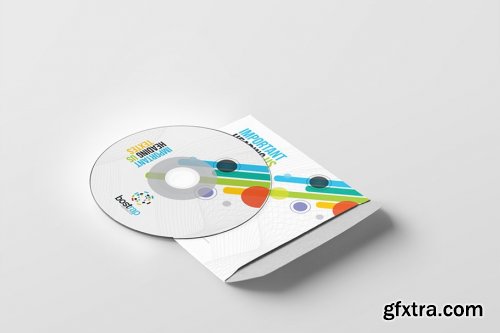 CreativeMarket - Bostrap CD Sleeve & Sticker Design 3605821