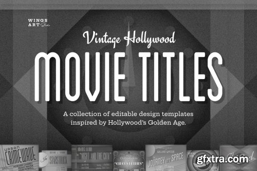 CreativeMarket - Vintage Hollywood Movie Titles