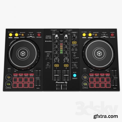 DJ Controller DDJ-400 3d model