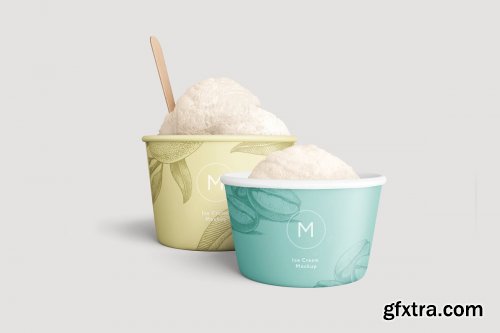 CreativeMarket - Ice cream paper cup mockup 4253280