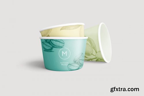 CreativeMarket - Ice cream paper cup mockup 4253280