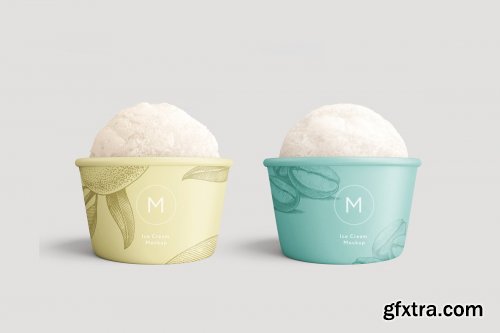 CreativeMarket - Ice cream paper cup mockup 4253280