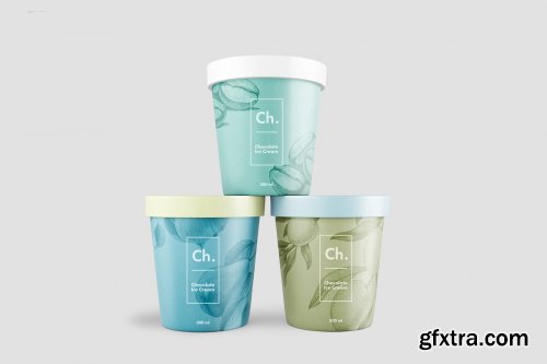 CreativeMarket - Ice Cream Jar Mockup 993613