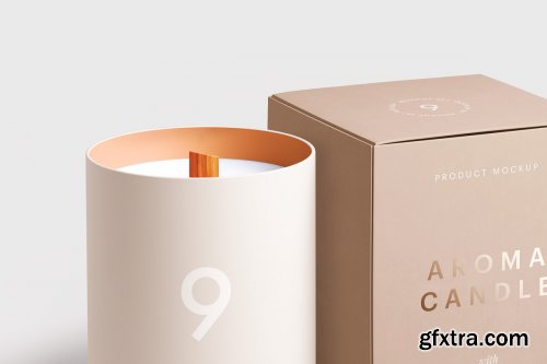 CreativeMarket - Candle Glass Package Mockup Set 3153990