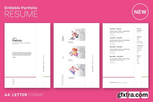 Dribbble Portfolio Resume