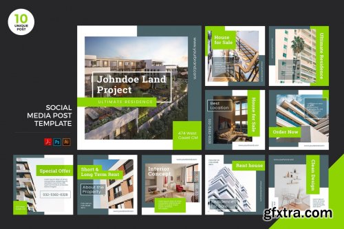 Building For Sale Social Media Kit PSD & AI