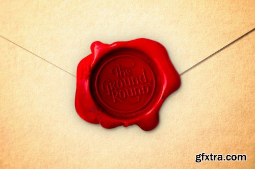 Wax Seal Logo Mockup