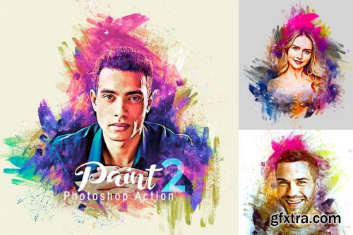 CreativeMarket - Paint Photoshop Action 4237606