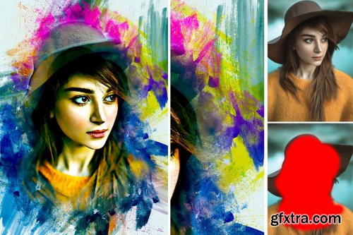 CreativeMarket - Paint Photoshop Action 4237606