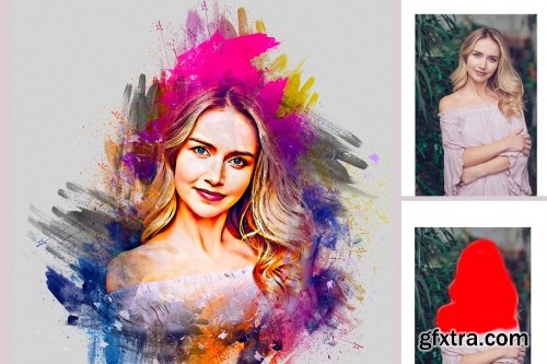 CreativeMarket - Paint Photoshop Action 4237606