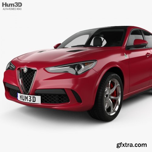 Alfa Romeo Stelvio Quadrifoglio 2018 3D model