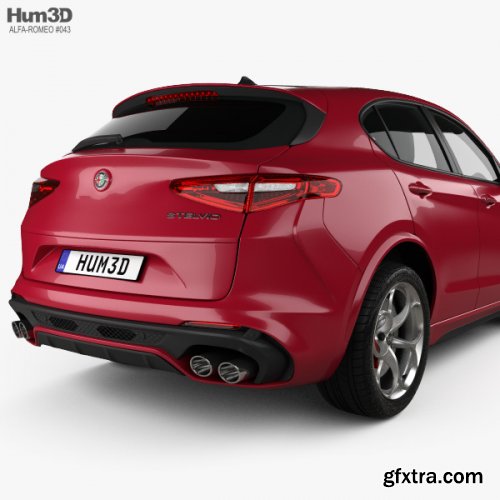 Alfa Romeo Stelvio Quadrifoglio 2018 3D model