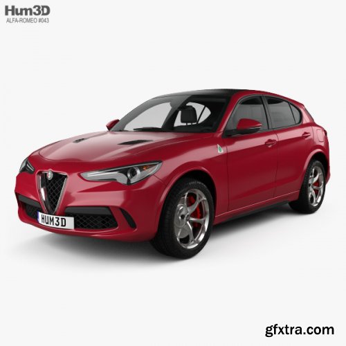 Alfa Romeo Stelvio Quadrifoglio 2018 3D model