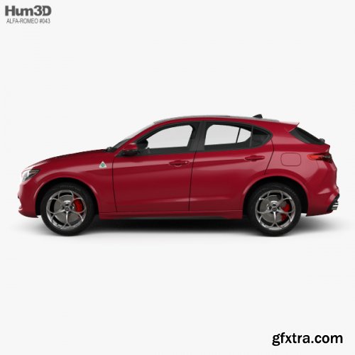 Alfa Romeo Stelvio Quadrifoglio 2018 3D model