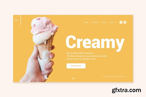 Ice Cream - Landing Page