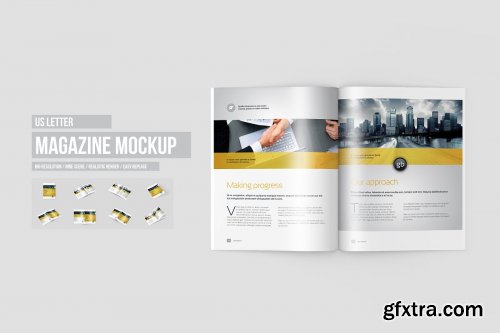 US Letter Magazine / Brochure Mockup