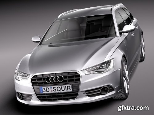  Audi A6 avant 2012 3d model