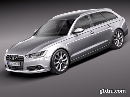  Audi A6 avant 2012 3d model