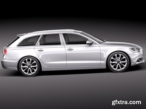  Audi A6 avant 2012 3d model