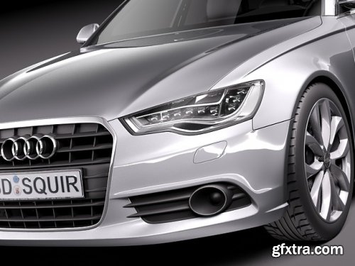  Audi A6 avant 2012 3d model