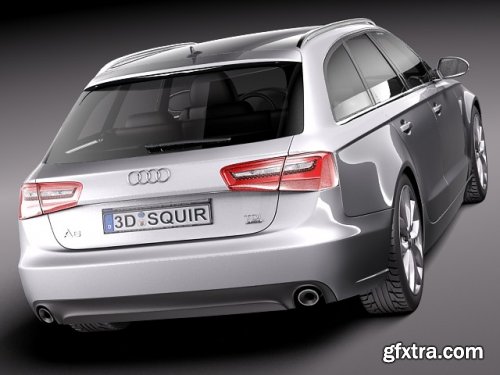  Audi A6 avant 2012 3d model