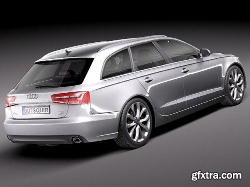  Audi A6 avant 2012 3d model