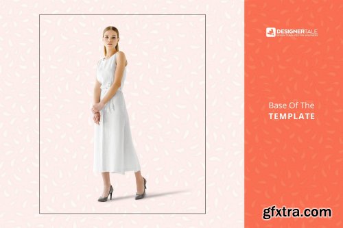 CreativeMarket - Women Sleeveless Summer Dress Mockup 4102872