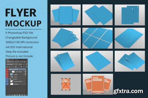 CreativeMarket - Flyer Mockup 4107088