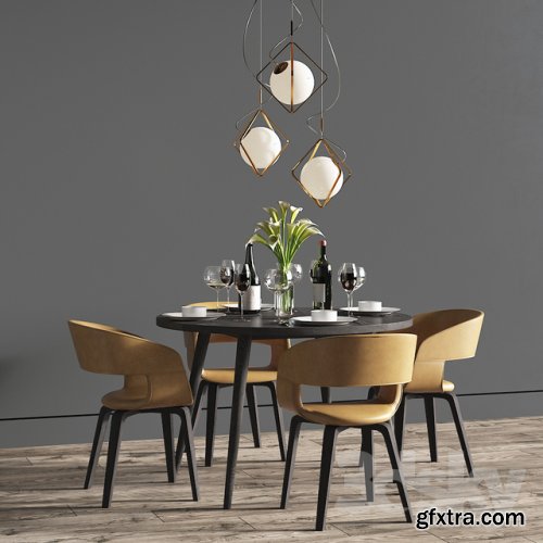 Dinning Set 25 3D model