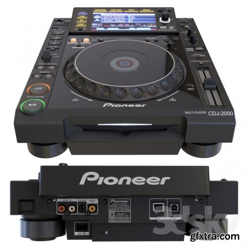 Pioneer CDJ-2000 3D model