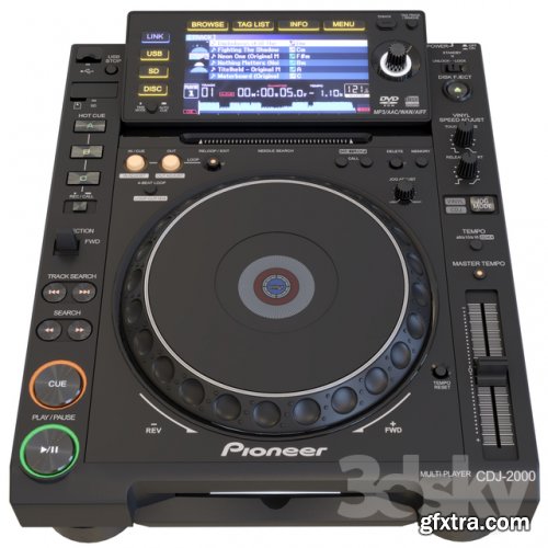 Pioneer CDJ-2000 3D model