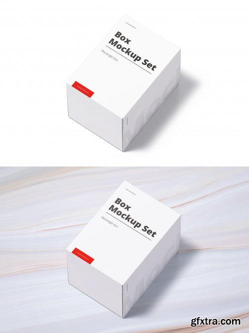 CreativeMarket - Box Mockup Set 01 Rectangle 4250023