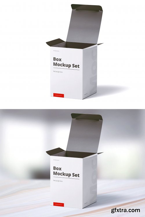 CreativeMarket - Box Mockup Set 01 Rectangle 4250023