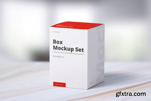 CreativeMarket - Box Mockup Set 01 Rectangle 4250023