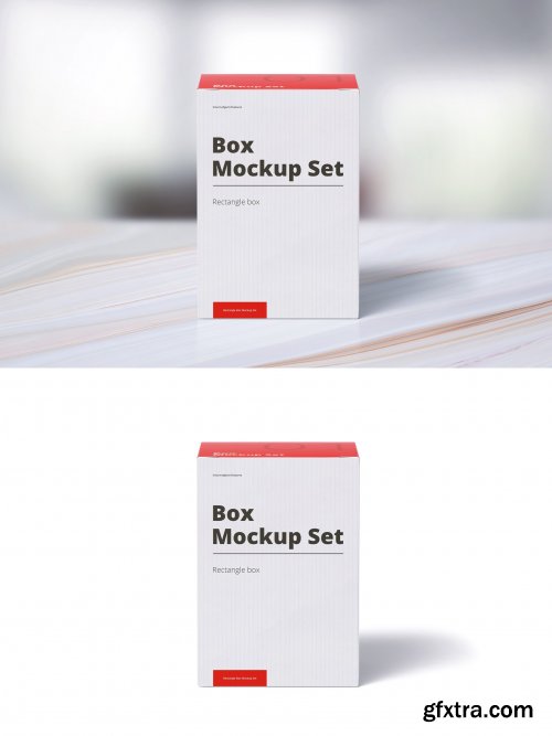 CreativeMarket - Box Mockup Set 01 Rectangle 4250023