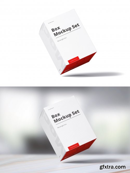 CreativeMarket - Box Mockup Set 01 Rectangle 4250023