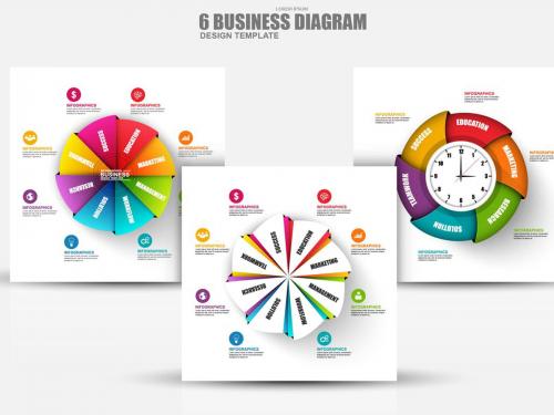 Abstract 3D Business Diagram Infographics - abstract-3d-business-diagram-infographics