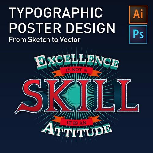 Oreilly - Typographic Poster Design - From Sketch to Vector - 10000MPPOSTER