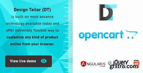 CodeCanyon - Design Tailor v1.0.1 - Custom Product Designer Plugin Opencart - 24275444