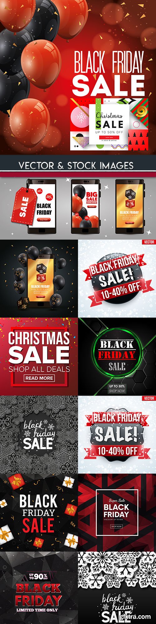 Black Friday Christmas sale special day illustration 22