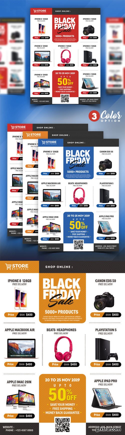 Black Friday Sale Flyer PSD Bundle - 5000+ Products