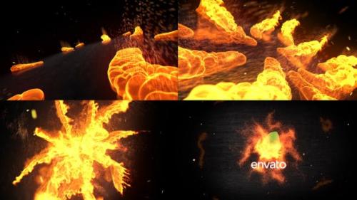 Videohive - Fire Logo Opener