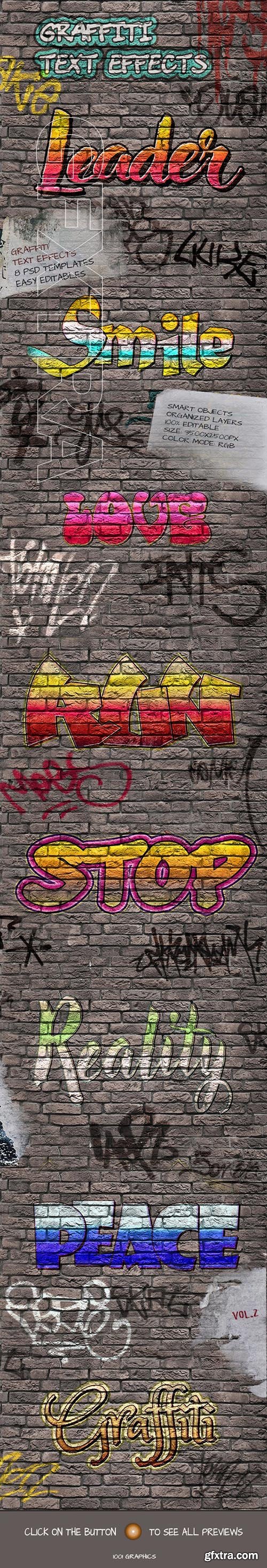 GraphicRiver - 8 Graffiti Text Effects - 8 PSD Templates Vol.2 25033075