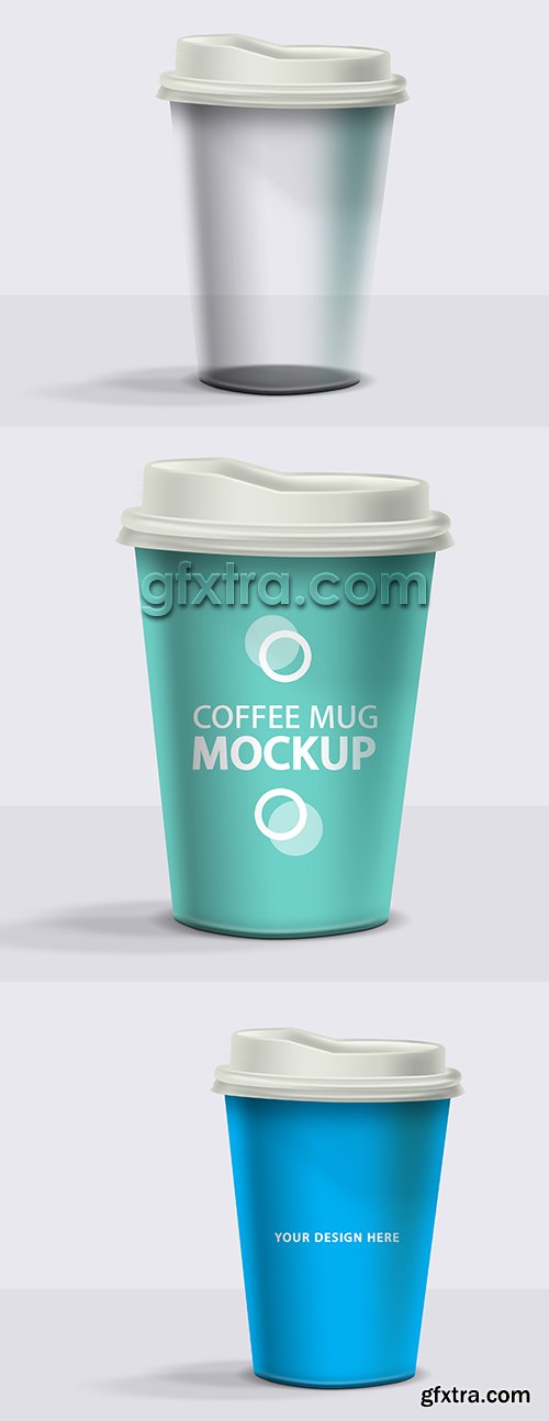 Plastic coffee glass Mock-Up