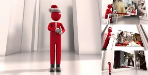 Videohive - Christmas Greetings With Businessman