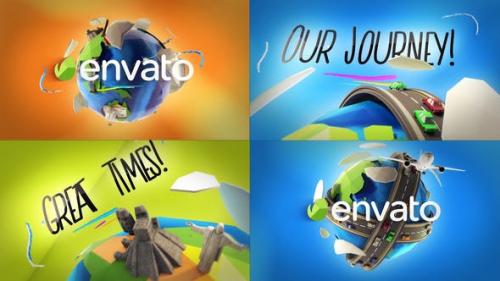 Videohive - Travel Planet Logo Reveals