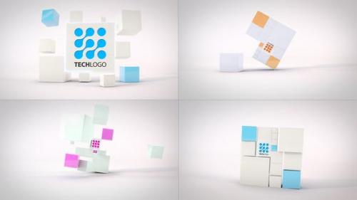 Videohive - Clean Dynamic Cubes Logo Reveals